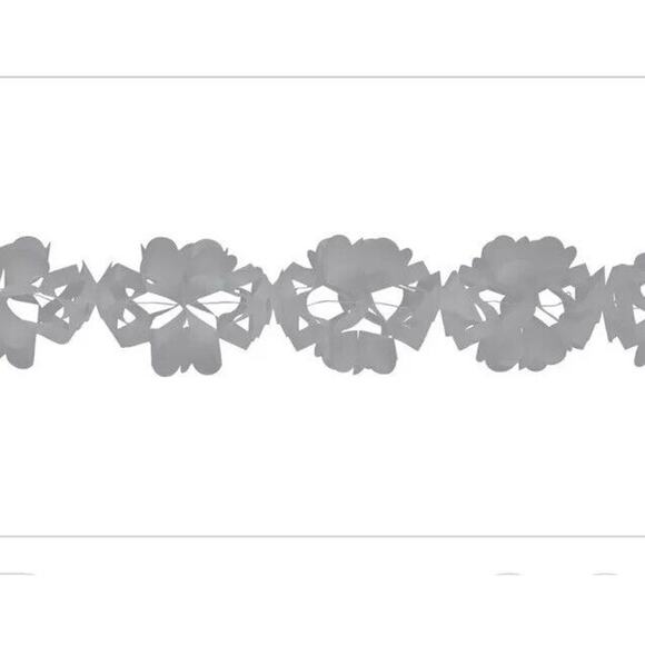 Creative Converting Tissue Gray Garland Party Decor 10' Long Birthday Wedding - Picture 1 of 3